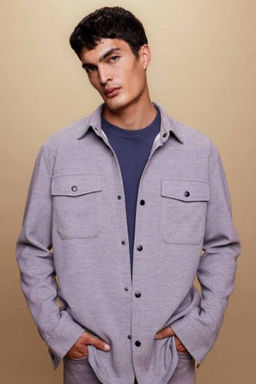 Polo Yaka Her Yone Esneyen Cepli Uzun Kollu Gomlek Ceket