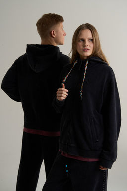 Толстовка на молнии Черный KAI Knit Track Top - Anta фото 2