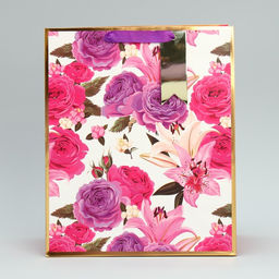 Цена за 2 шт. Пакет подарочный, упаковка, Самой нежной, 30.5?25?12.5 см