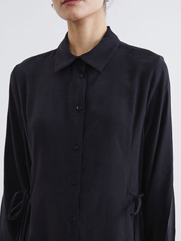 Beli Ba?lamal? Modal Kar???ml? G?mlek Elbise