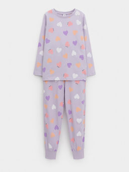 К 1561/лепесток орхидеи,большое сердце пижама дет