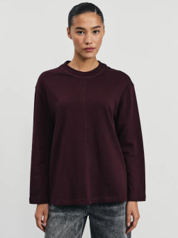 Базовый лонгслив из хлопка / Zarina фото 3