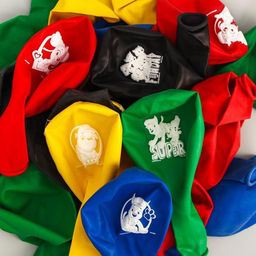 Шар воздушный «Супер», 12 дюйм, латексный, 5 штук, Щенячий патруль