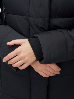 Пальто зимнее MTFORCE 9606Ch женское черное утеплитель 270 г/м²  фото 11