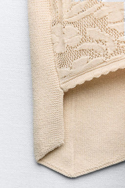 CONTRAST KNIT WAISTCOAT - Zara фото 6