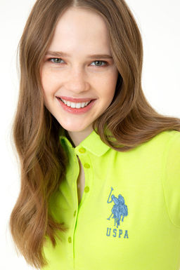 Женская базовая футболка фисташкового цвета Неожиданная скидка в корзине - U.s. polo assn фото 2