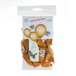 Цена за 4 шт. Воздушные шары латексные 12" «Комплименты любимой», 5 шт.