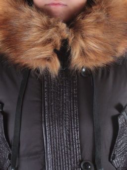 H1053 BLACK Куртка демисезонная женская Enovich - Фабричный китай фото 4