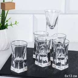 Стопка 6 штук 13 мл Квадрат / HY2001 /уп 48/ - Галеонтрейд фото 2