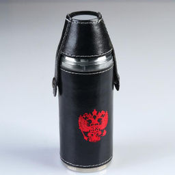 Фляжка для алкоголя Герб России, нержавеющая сталь, 240 мл, 2 стопки по 30 мл