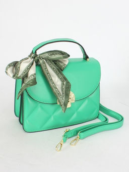 Сумка женская искусственная кожа Ch&K-5371, 1отд+карм/перег, плечевой ремень, зеленый SALE 253269 - Adelia фото 6