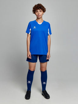 Футбольная форма KELME Short-Sleeved Football Suit (Blue/Dark Blue)