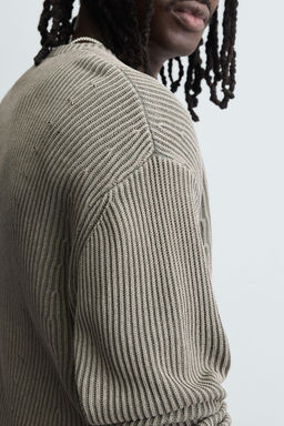 RIBBED WASHED SWEATER - Zara фото 7