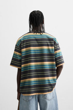 STRIPED JACQUARD T-SHIRT - Zara фото 3