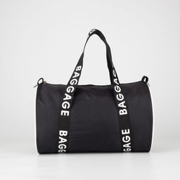 Сумка спортивная Baggage на молнии, чёрная