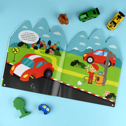 Книжка-картинка для детей. Серия Книжка с наклейками арт. 72150 КРУТЫЕ ГОНКИ /200х260 мм,