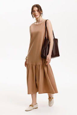 ЕВТ 5080/охра коричневая платье жен