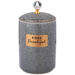 Банка с крышкой "Grain" 19*10,5 см 800 мл серая 42-518 /АРТИ-М/