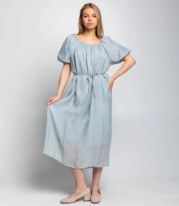 Платье #КТ6185, серо-голубой