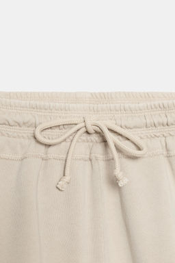 SHORTS CORDONES EFECTO LAVADO / Piedra - Zara фото 4