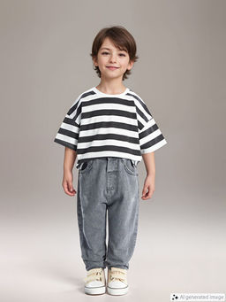 Beli Lastikli Basic Erkek Bebek Jean Pantolon