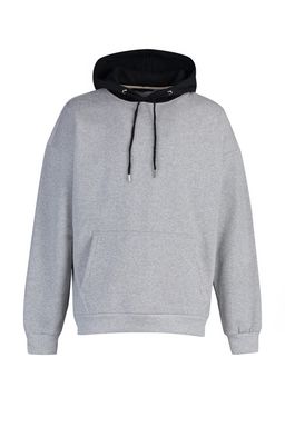 TRENDYOL MAN Kahverengi Oversize/Genis Kesim Kapusonlu Bask?l? Ici Polar/S?cak Tutan Sweatshirt TMNAW23SW00023 - Trendyolmilla фото 6