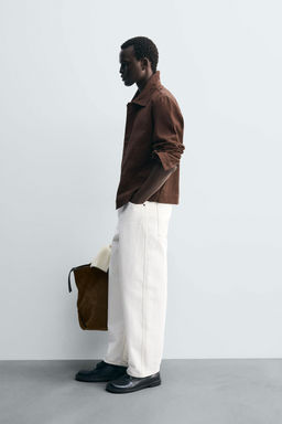 EMBROIDERED STRUCTURED OVERSHIRT - Zara фото 4