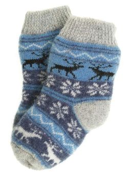 Носки детские "Лоси с орнаментом" 6501-1