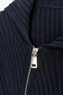 ZIP-UP RIB KNIT CARDIGAN - Zara фото 3