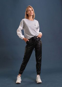 БРЮКИ БЮ139 ЧЕРНЫЕ. ЭКОКОЖА - Assana фото 2