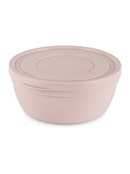 Салатник SANDY розовый 0.5л 12.4см низкий с крышкой