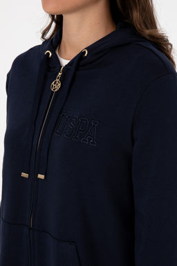Kad_n Lacivert Fermuarl_ Kap__onlu Sweatsh_rt Sepette S_rpriz _ndirim - U.s. polo assn фото 7