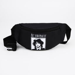 Поясная сумка на молнии, цвет чёрный - NAZAMOK KIDS фото 2