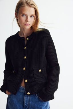 Cardigan en punto de canale