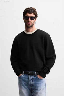 BASIC CREW NECK SWEATSHIRT - Zara фото 2