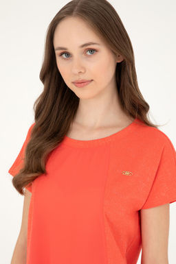 Женская футболка с цветком граната Неожиданная скидка в корзине - U.s. polo assn фото 2