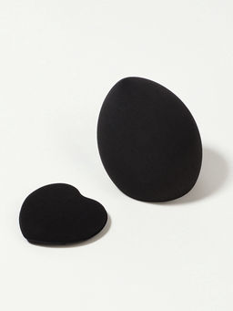 Цена за 2 шт. Спонжи для макияжа, в футляре, 2 шт., чёрные