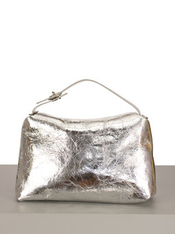 LACCOMA сумка НИ8352-серебристый натуральная кожа хлопок