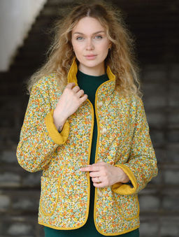 Легкая и уютная куртка утеплитель 100% хлопок - Новый лен фото 5