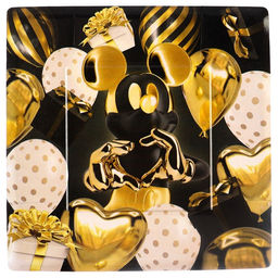 Цена за 10 шт. Тарелка бумажная, Микки Маус, 21 см