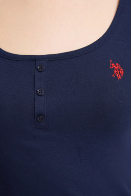 Kad_n Lacivert Kare Yaka Basic Ti__rt - U.s. polo assn фото 6