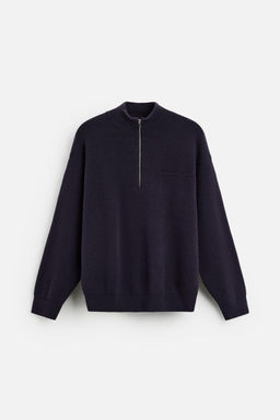 HIGH NECK QUARTER-ZIP SWEATER - Zara фото 15