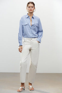 ZW COLLECTION TAPERED MID-RISE JEANS