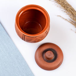 Горшочек для запекания Кунгурская керамика «Молочение», 500 мл, коричневый