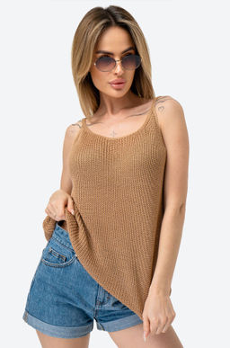 Женский вязаный топ на бретелях Happy Fox  фото 31