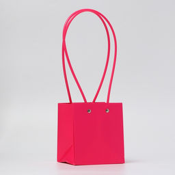 Цена за 10 шт. Сумка для цветов, квадратная, малиновая, влагостойкая, 13×12×12 см