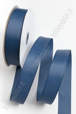 Лента репсовая 4 см*100 ярд "1 сорт" (SF-5928) темно-синий №38