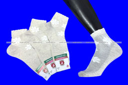 Цена за 10 пар. "Линия здоровья" носки женские лен СЕТКА с крапивой арт. Л-100