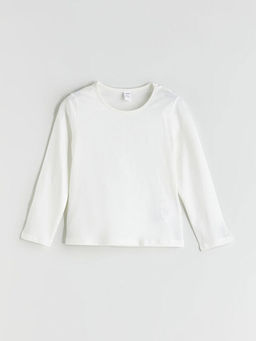 Bisiklet Yaka Basic K?z ?ocuk Ti??rt