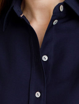 Блузка с широкими рукавами 3/4 из плотного лиоцелла - Vilatte фото 2